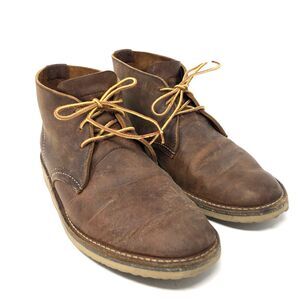 Red Wing Weekender Chukka Boots Mens Sz 9 D Leather 3322 Copper Brown No Insoles